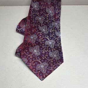 The Tie Bar red Floral silk Tie